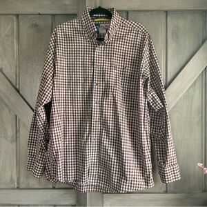 George Strait Wranglercowboy cut collection‎ brown checker 100% cotton rancher